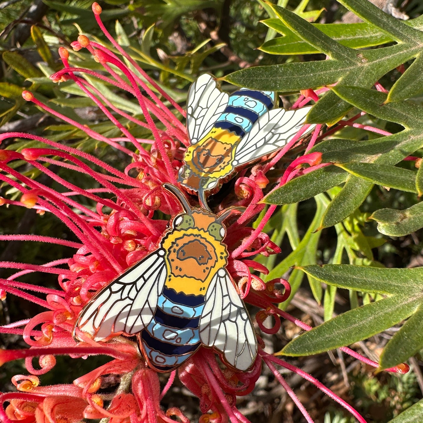 Enamel Pin: Blue Banded Bee