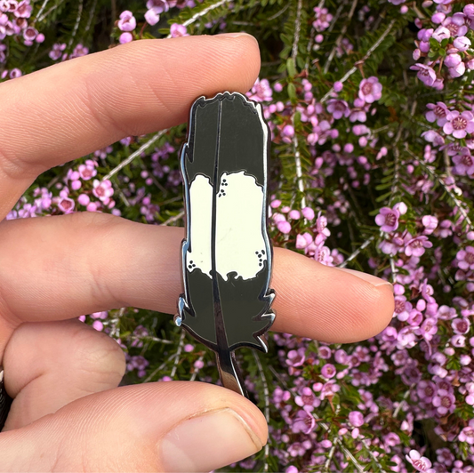 Enamel Pin: Carnaby’s Cockatoo Feather