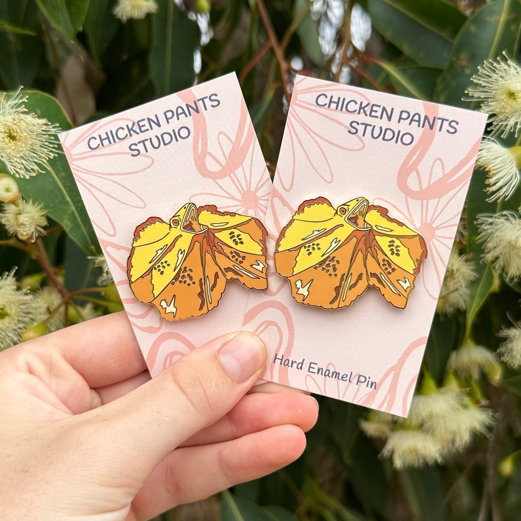 Enamel Pin: Frilled-Neck Lizard