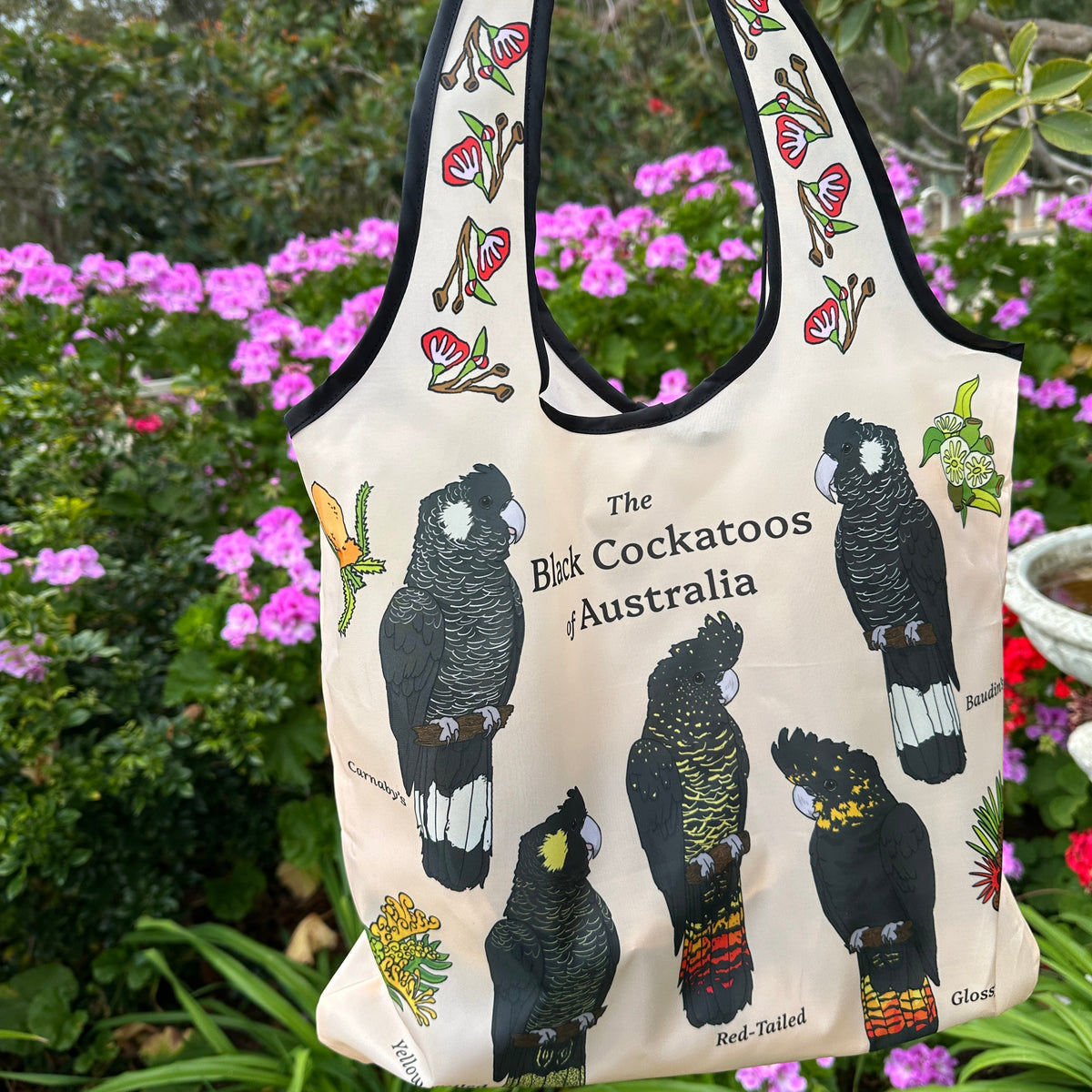 Shopping Bag: Black Cockatoos
