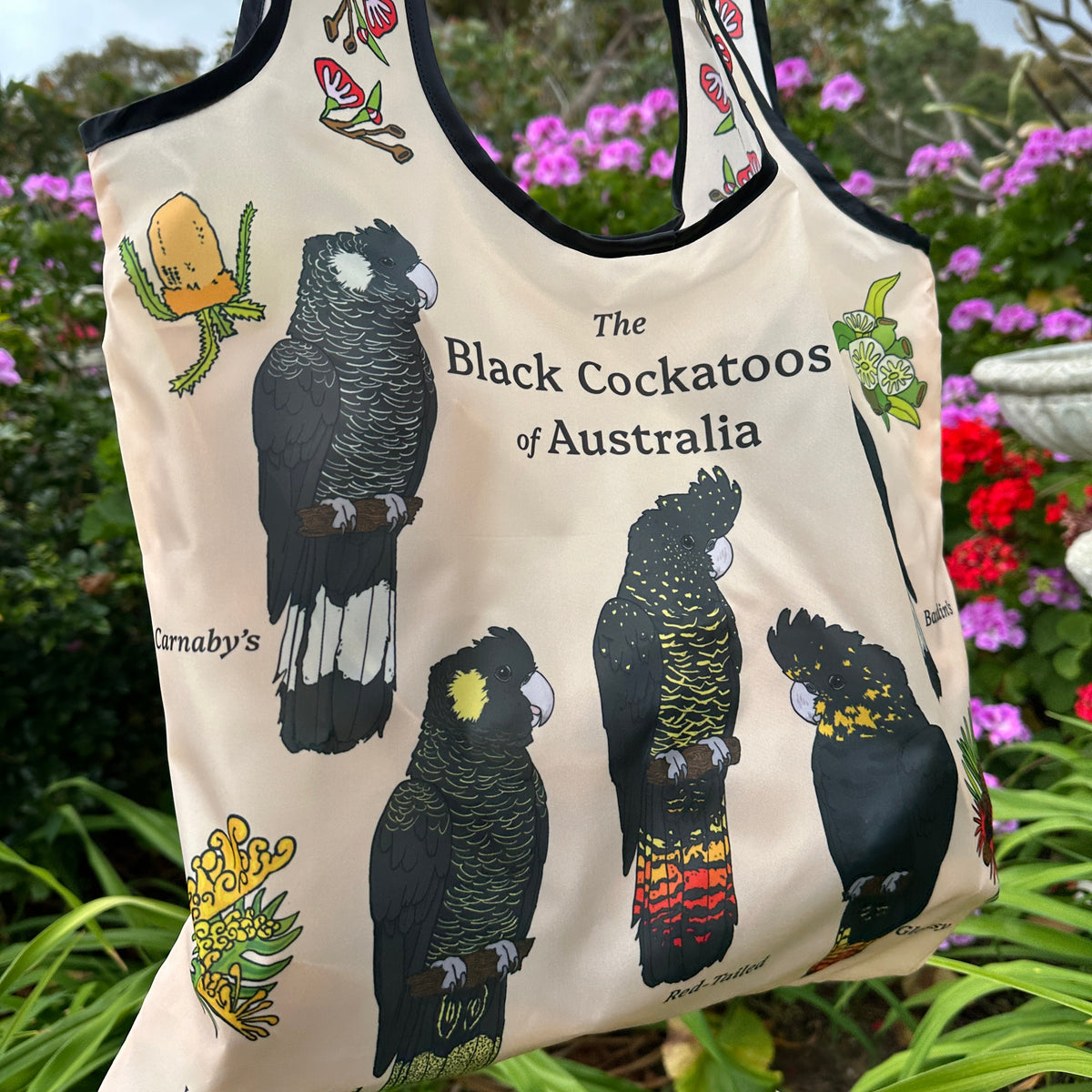 Shopping Bag: Black Cockatoos