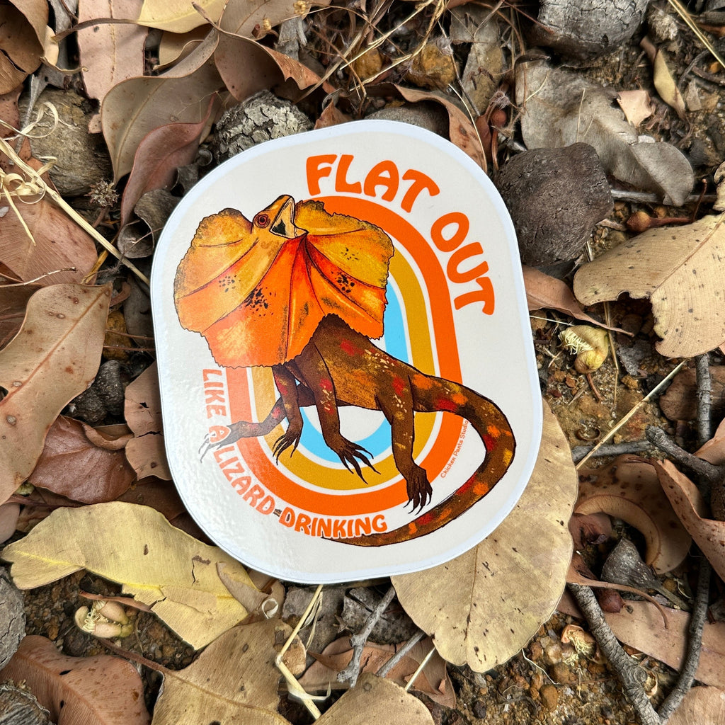 Sticker: Frilled-Neck Lizard