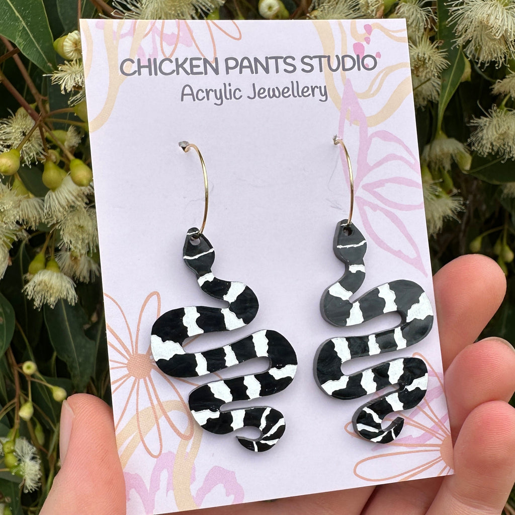 Earrings: Bandy Bandy Snake