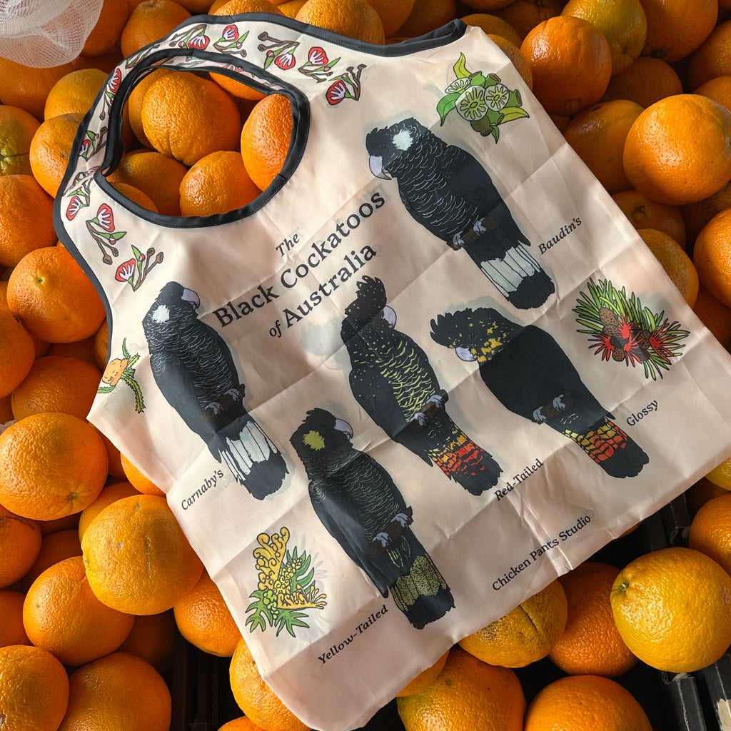 Shopping Bag: Black Cockatoos