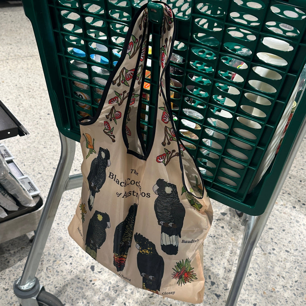 Shopping Bag: Black Cockatoos
