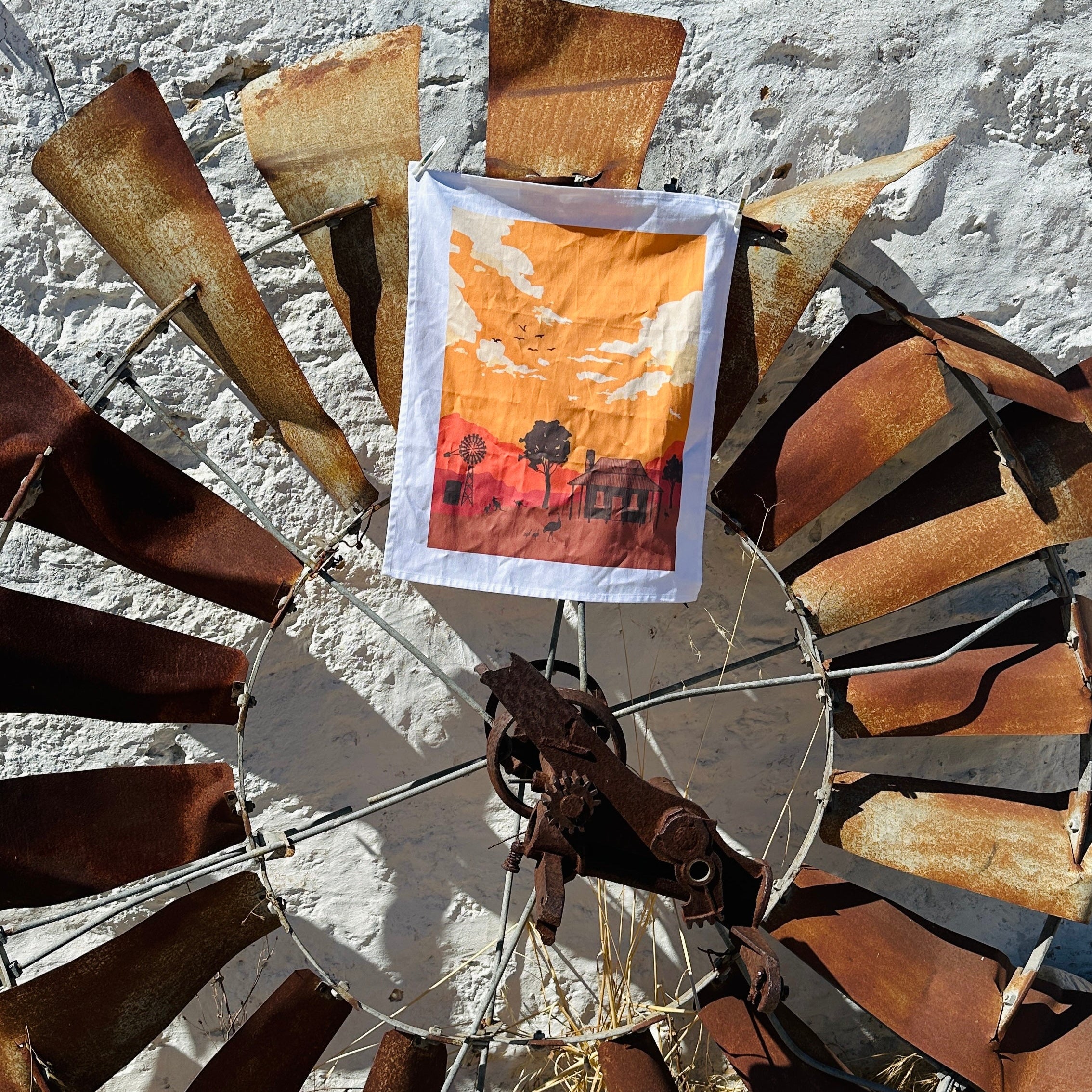 Tea Towel: Desert Sunset