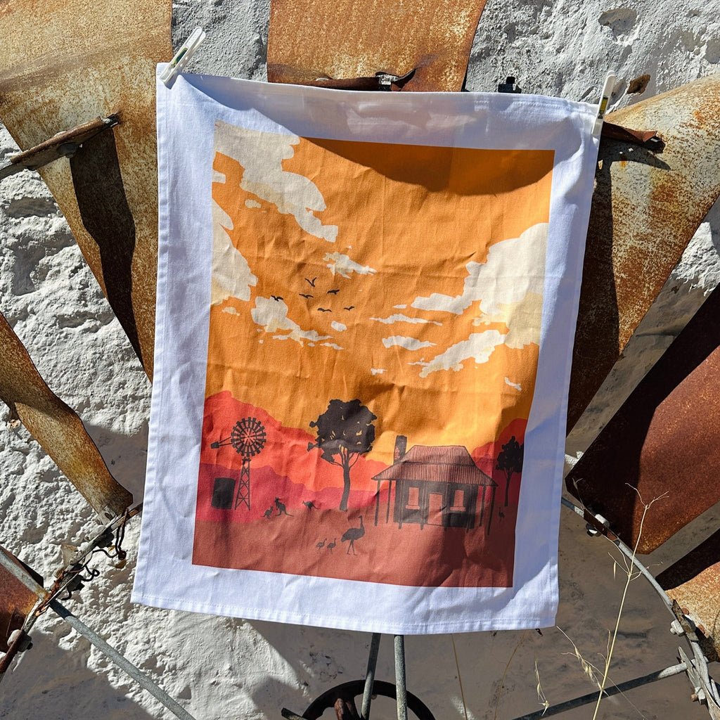 Tea Towel: Desert Sunset