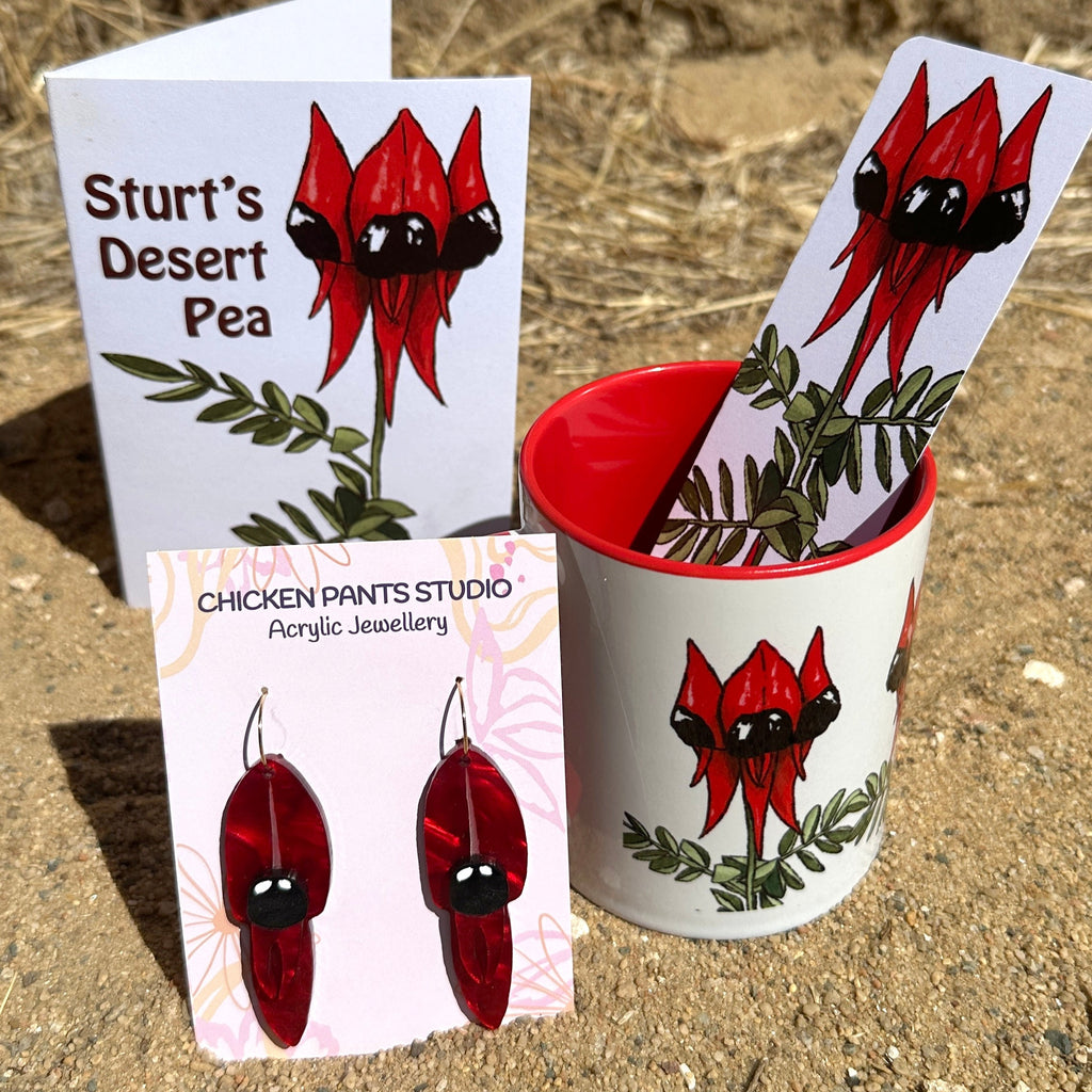 Card: Sturt Desert Pea