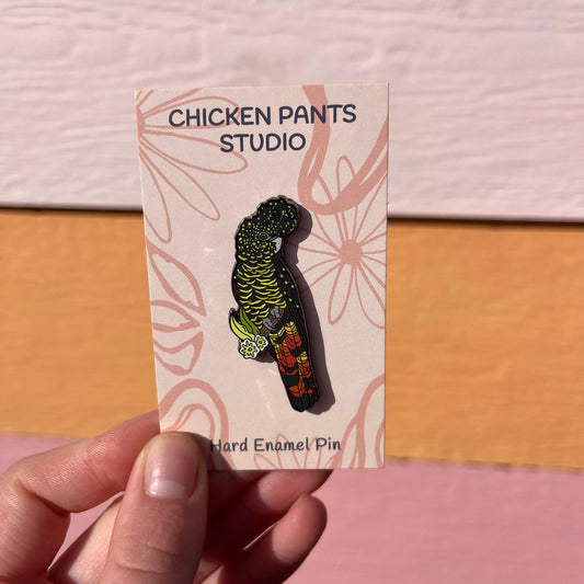Red-Tailed Black Cockatoo Female Enamel Pin