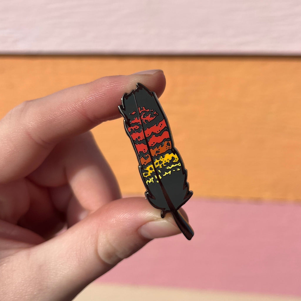 Enamel Pin: Female RTBC Feather