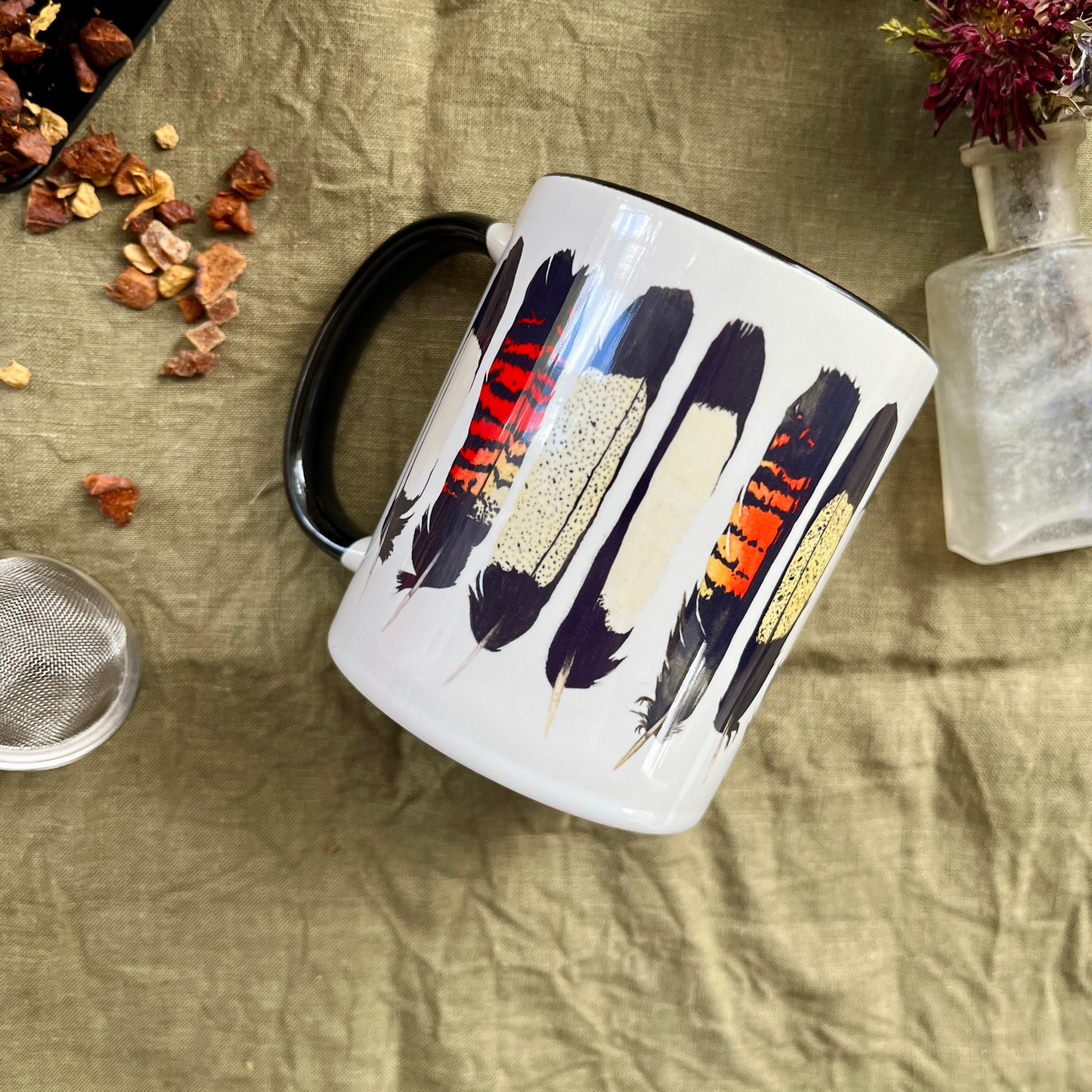 Mug: Mixed Black Cockatoo Feather