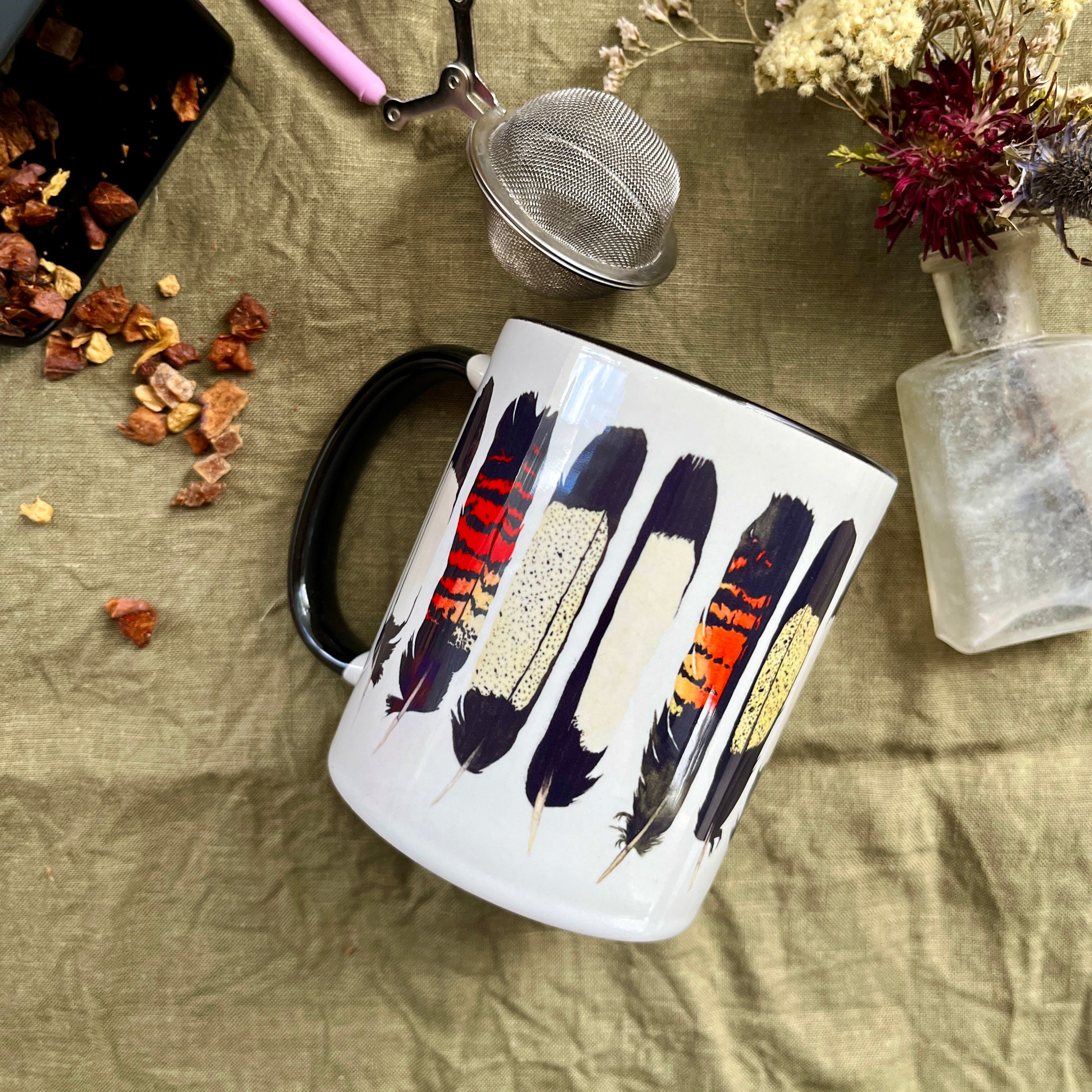 Mug: Mixed Black Cockatoo Feather