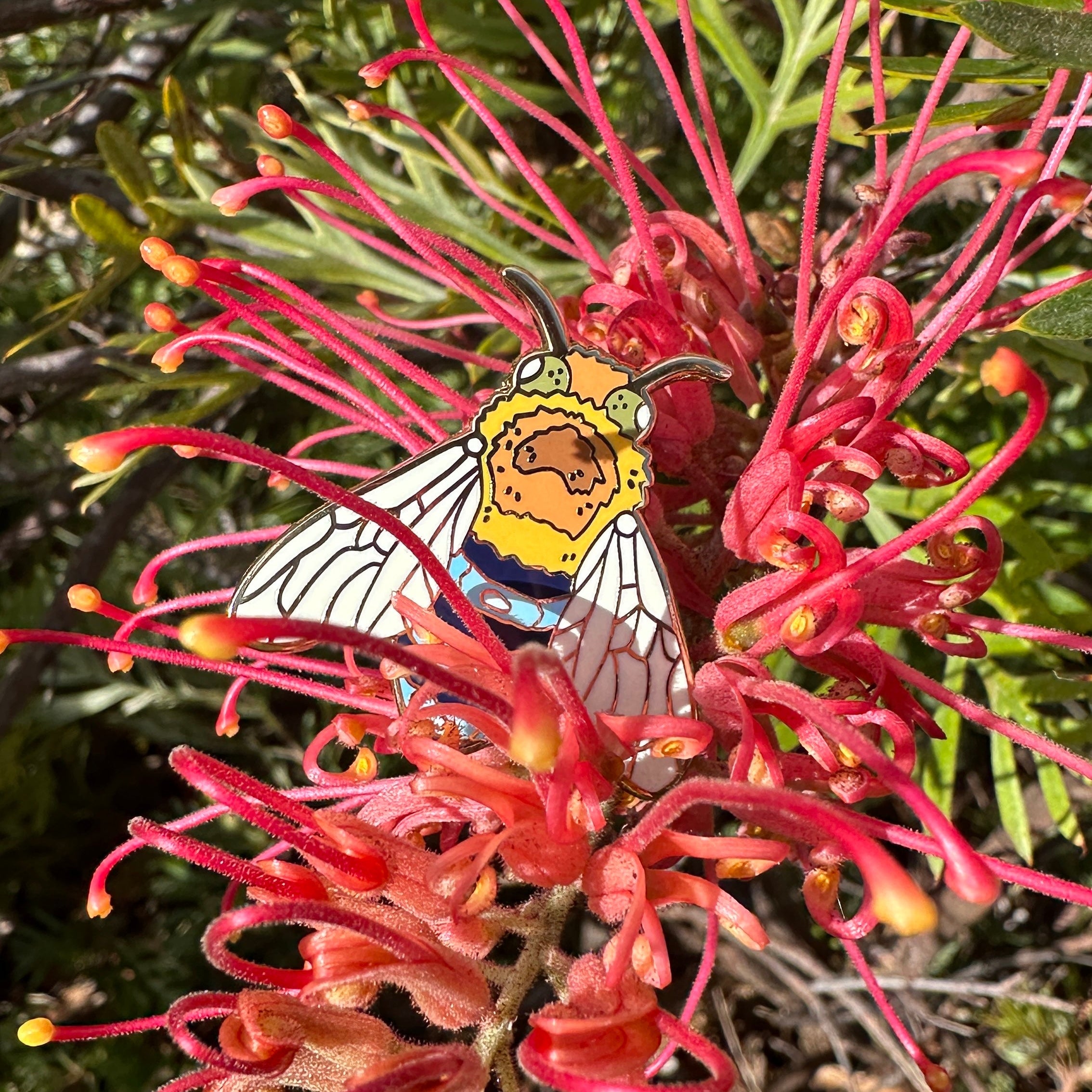 Enamel Pin: Blue Banded Bee