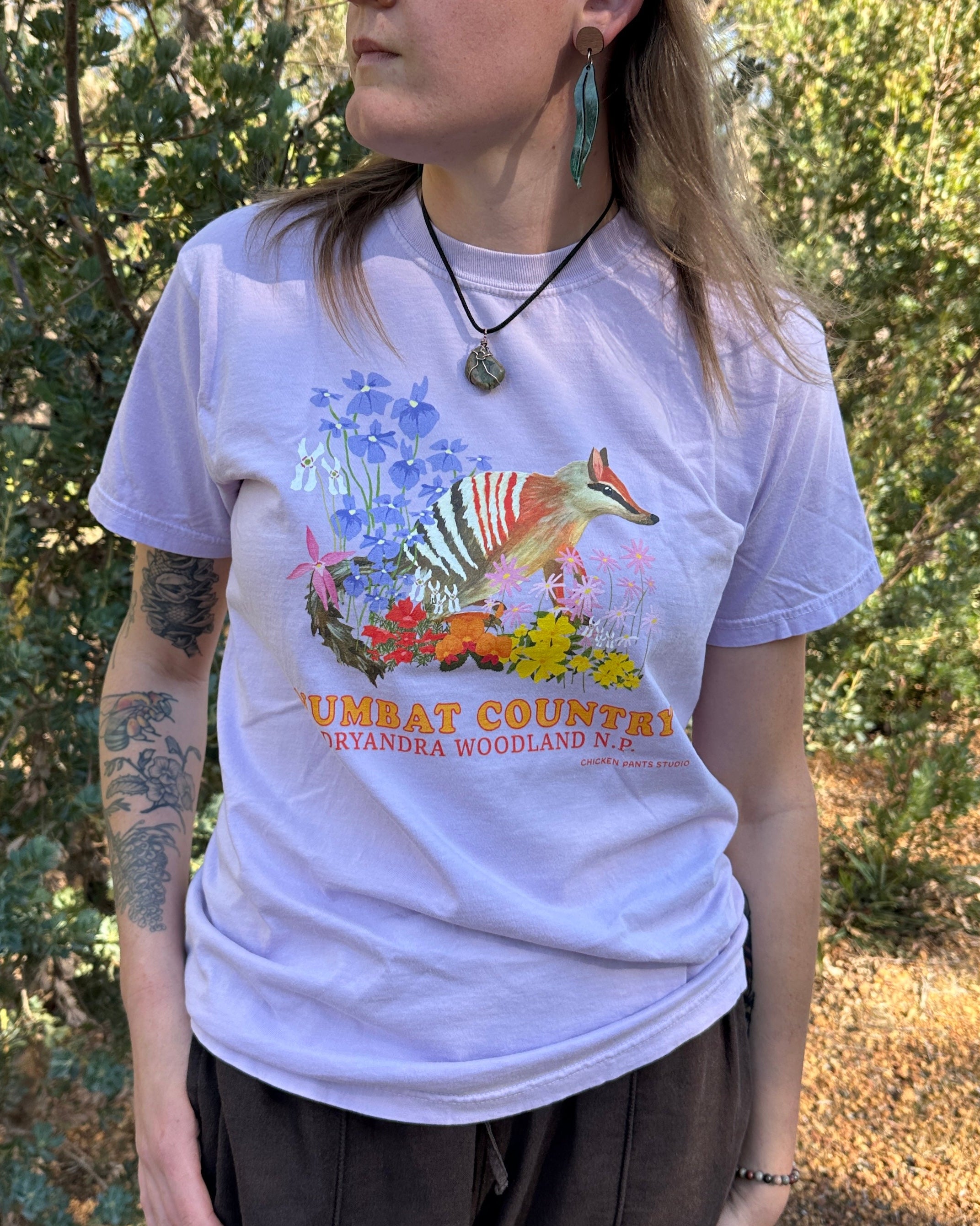 T-shirt: Numbat ~ Orchid