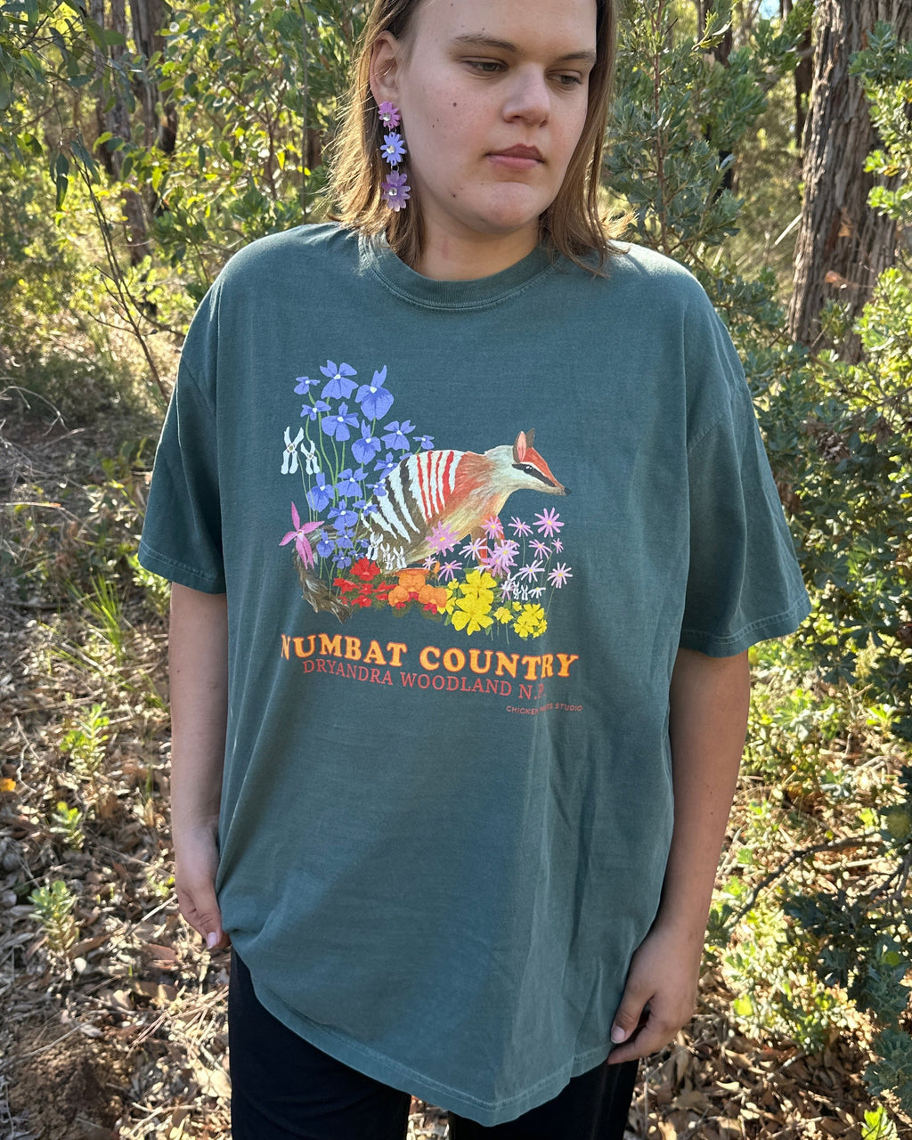 T-shirt: Numbat ~ Blue Spruce