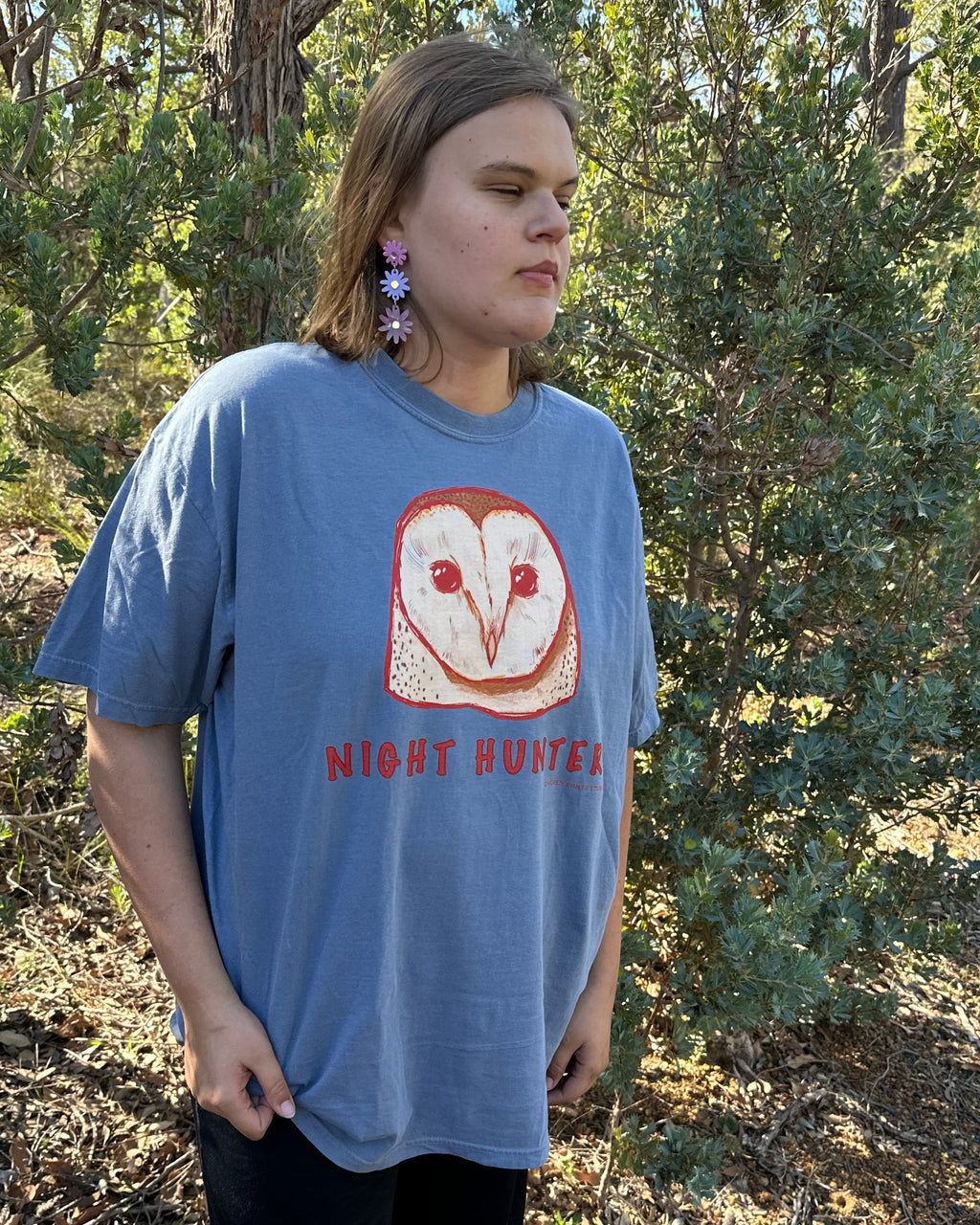 T-shirt: Barn Owl ~ Blue Jean