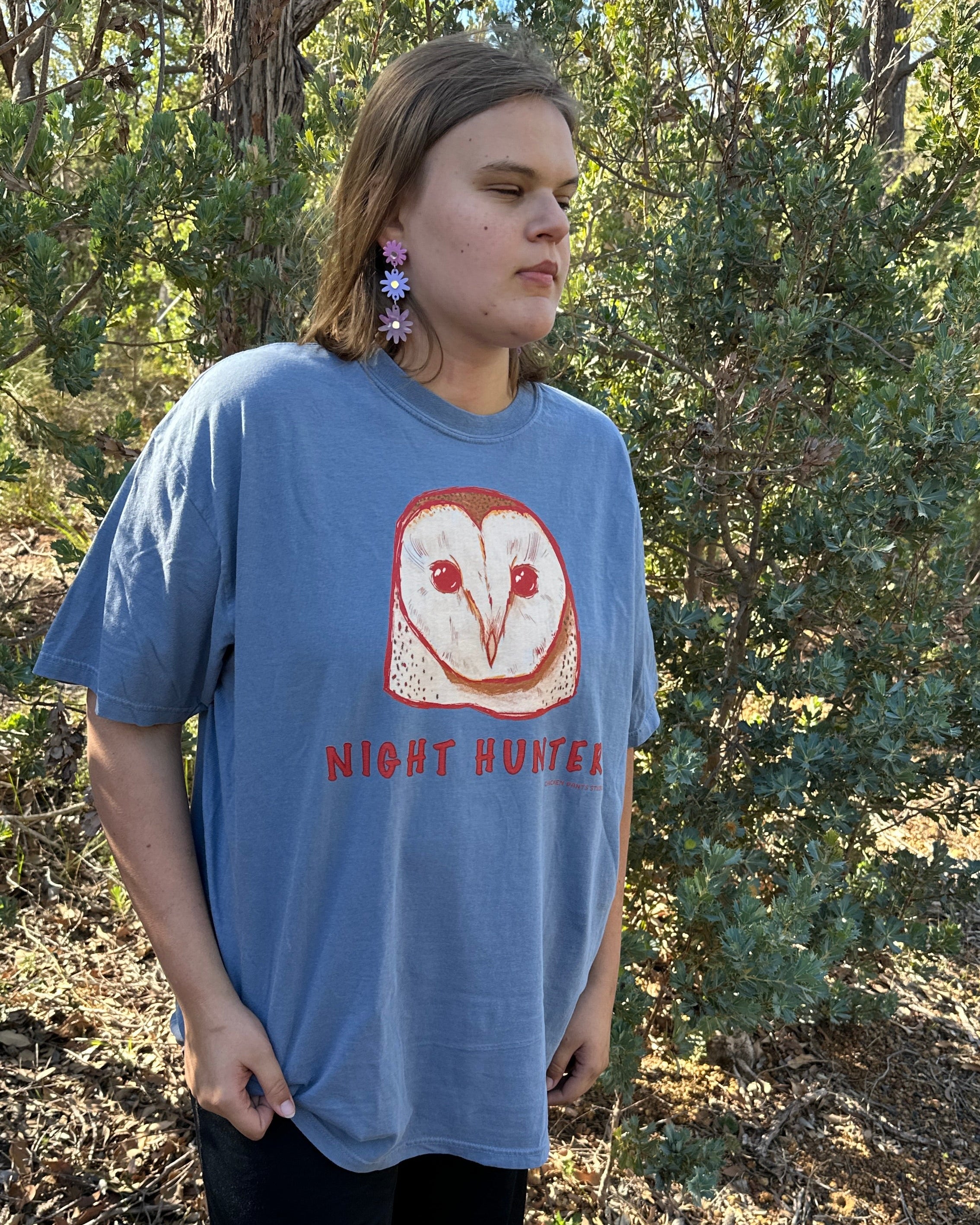 T-shirt: Barn Owl ~ Blue Jean