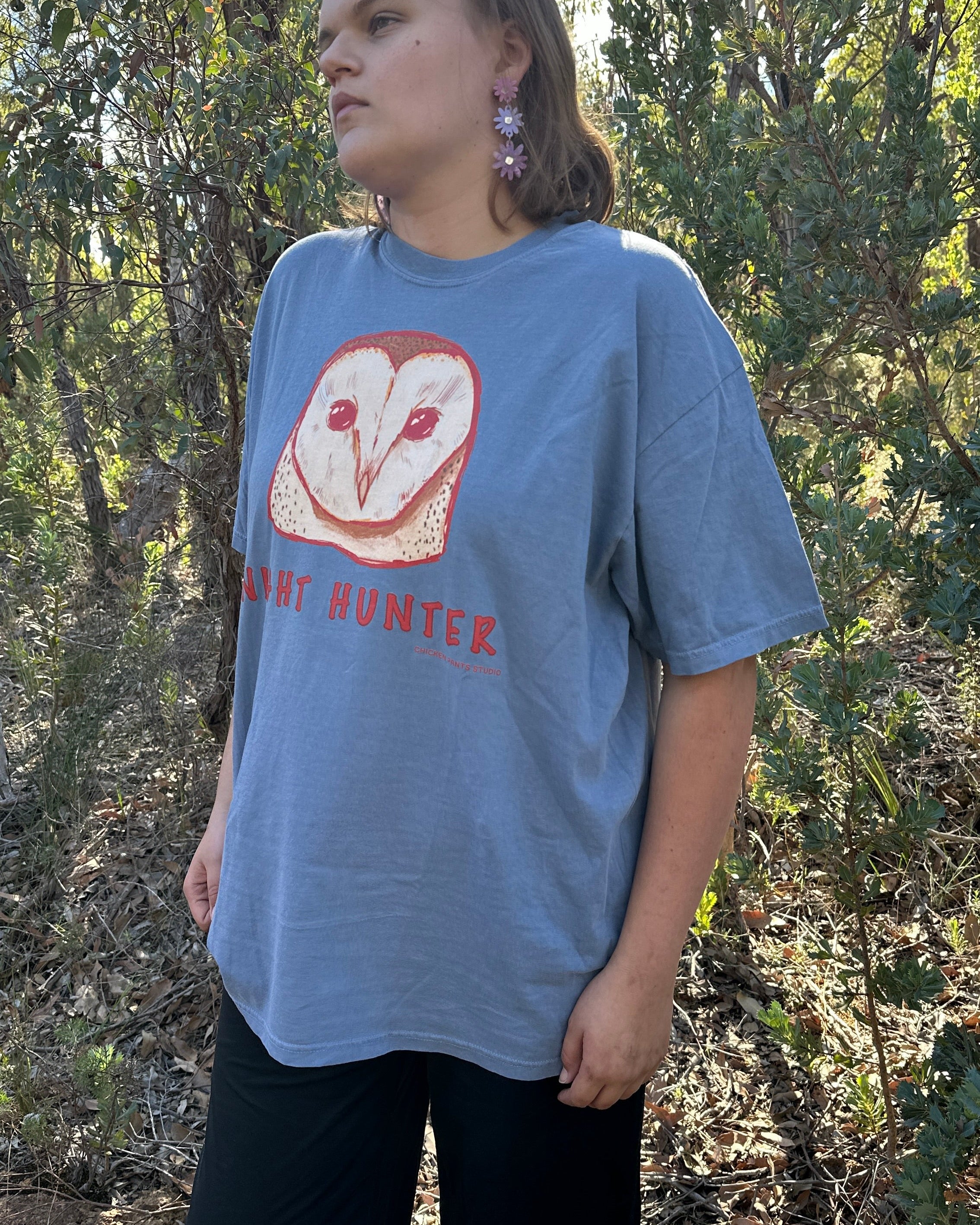 T-shirt: Barn Owl ~ Blue Jean