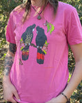 T-shirt: Black Cockatoo / Crunchberry