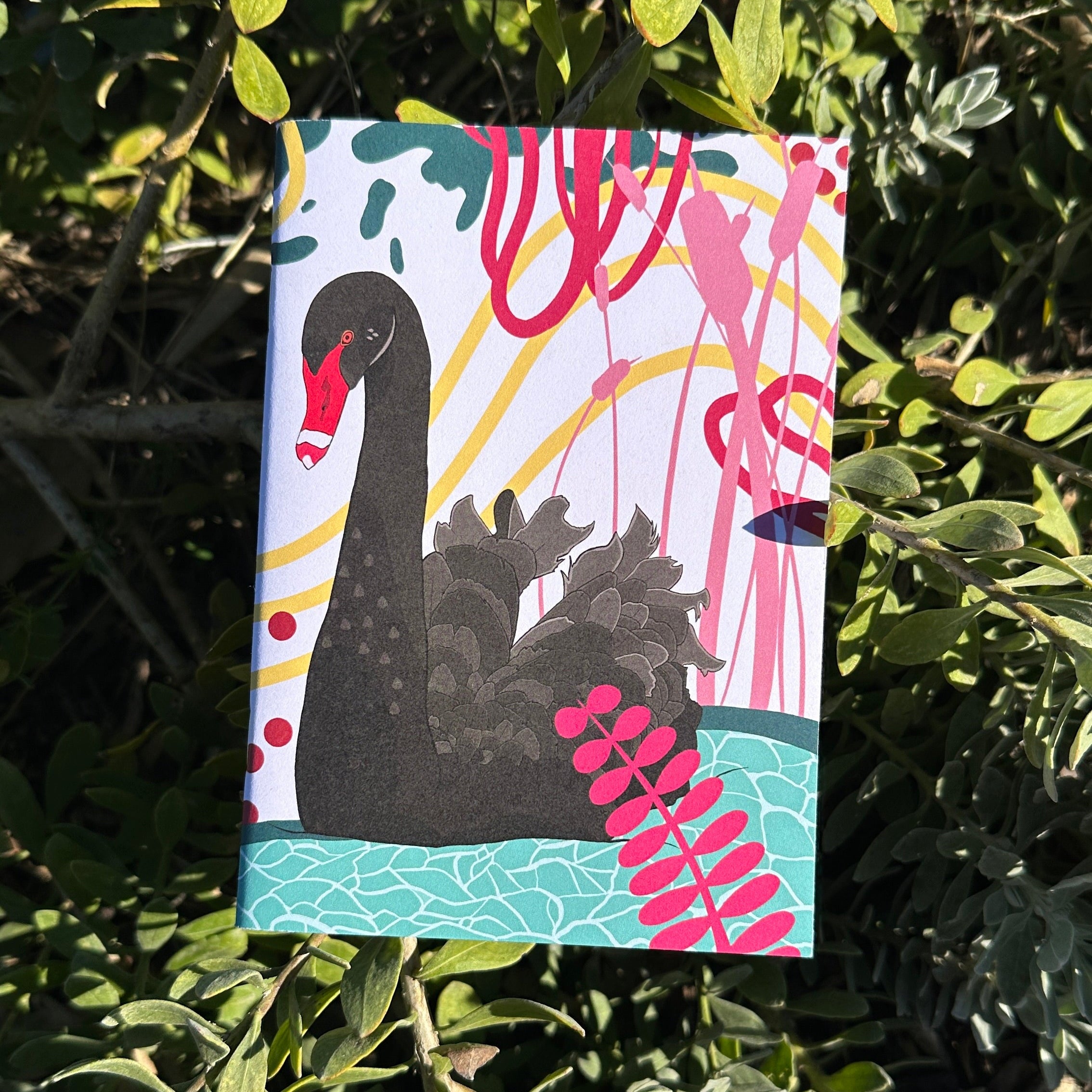 A6 Pocket Notebook: Black Swan