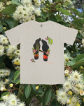 T-shirt: Black Cockatoo ~ Ivory