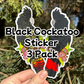 Black Cockatoo 3-Pack Sticker Set