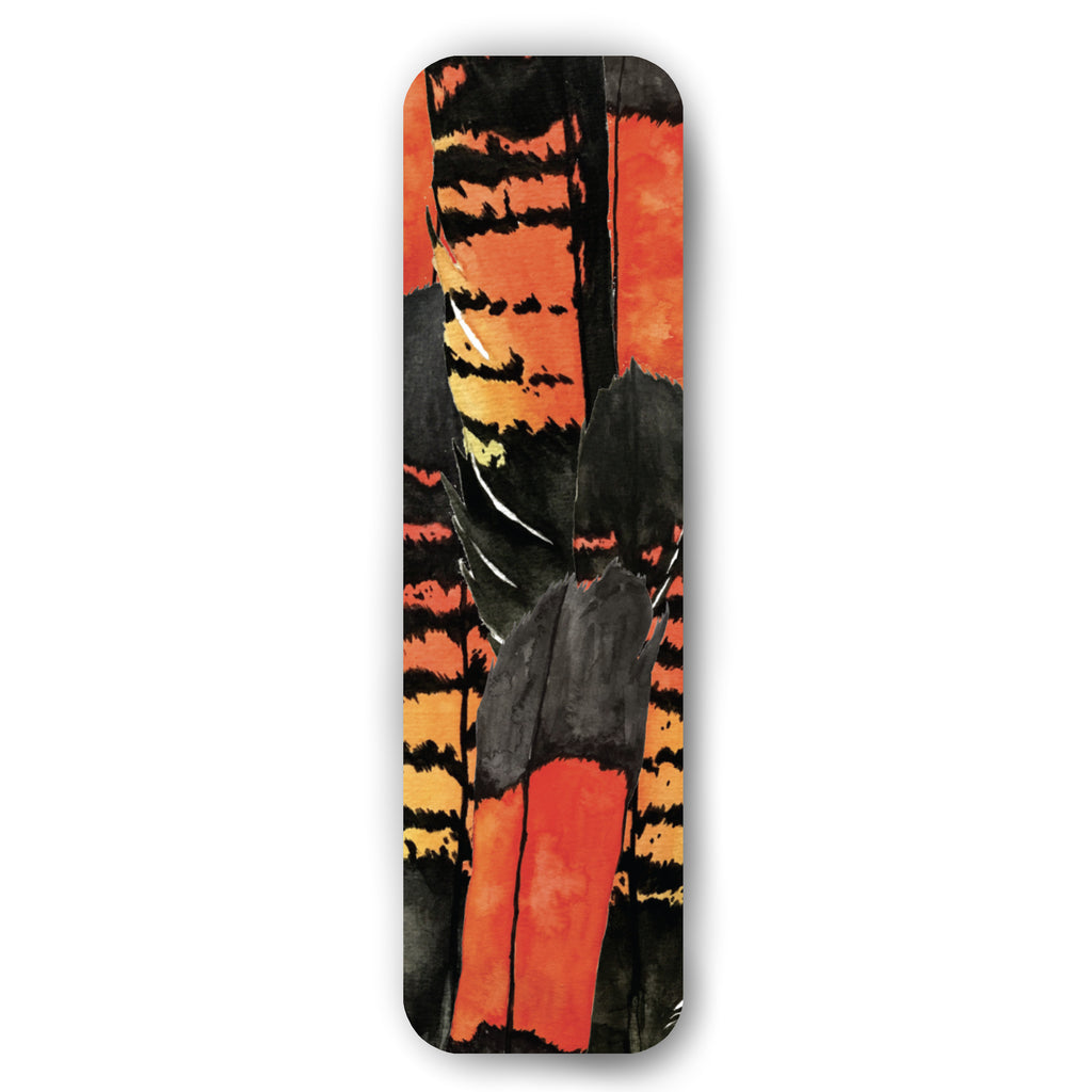 Bookmark: Red-Tail Black Cockatoo Feather