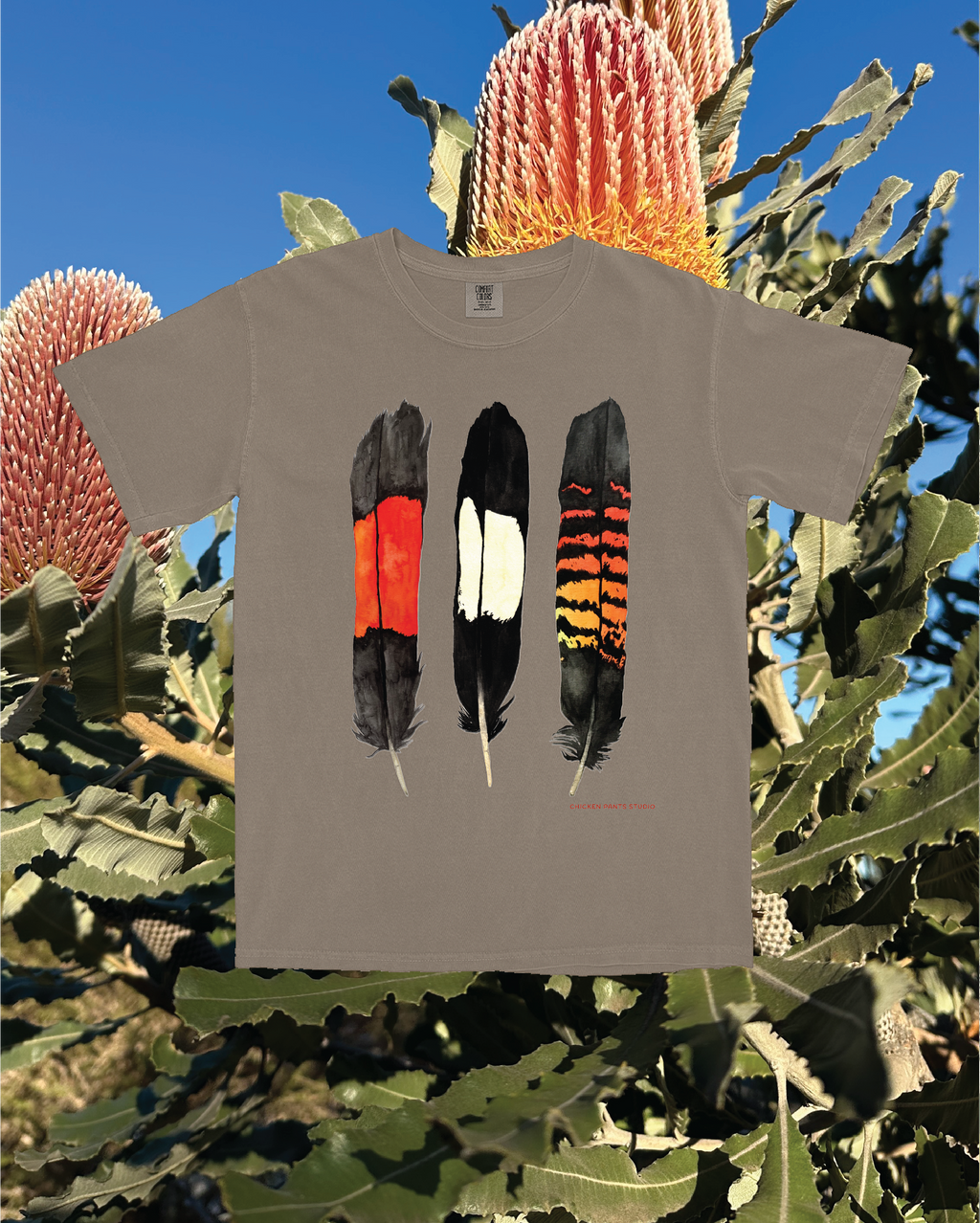 T-shirt: Feather ~ Espresso