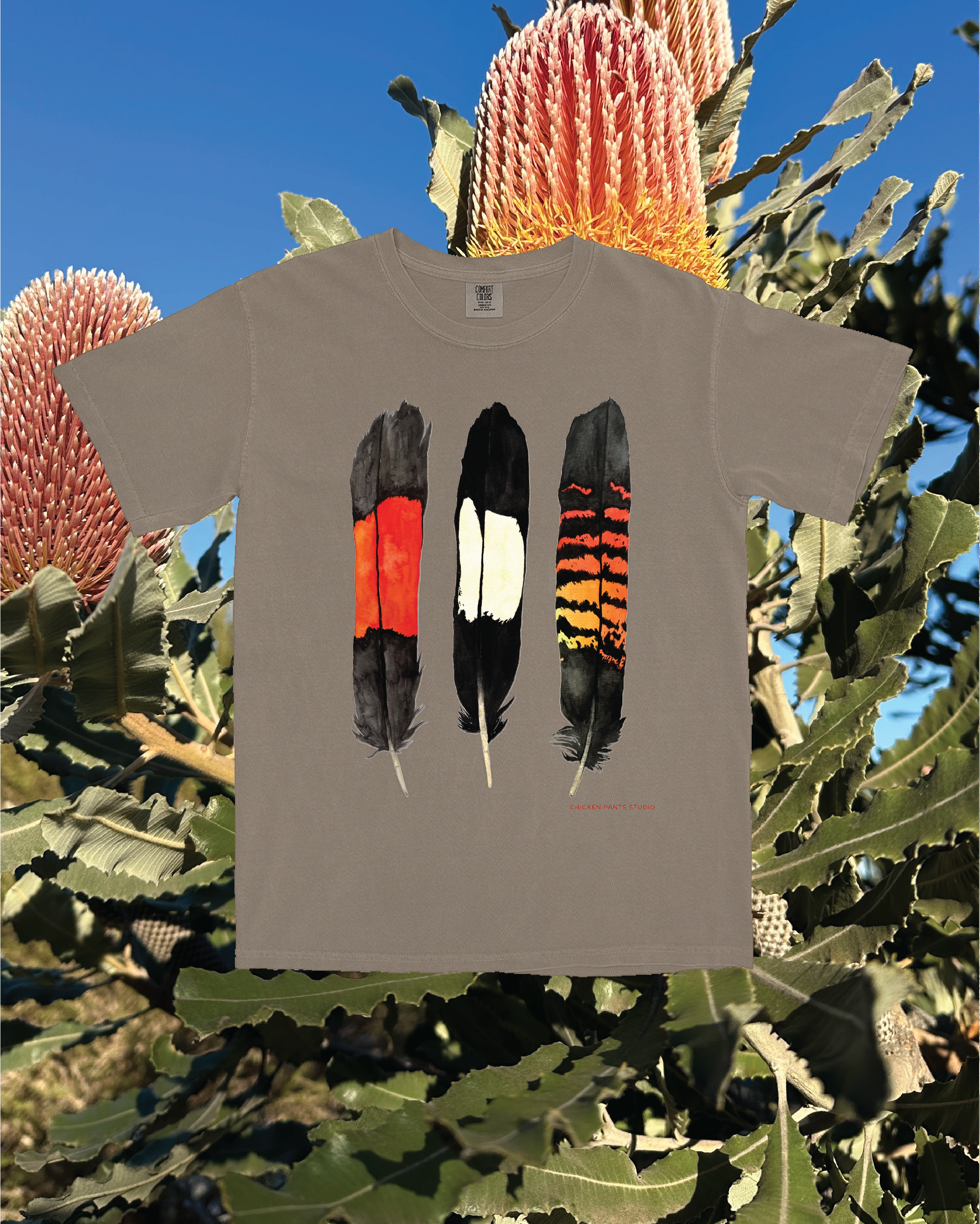 T-shirt: Feather ~ Espresso