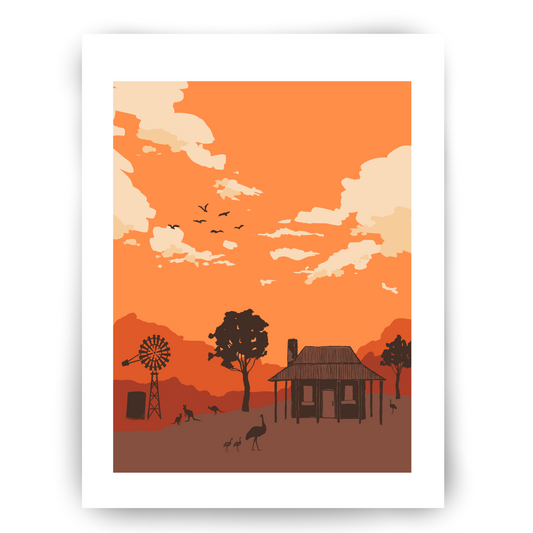 Tea Towel: Desert Sunset