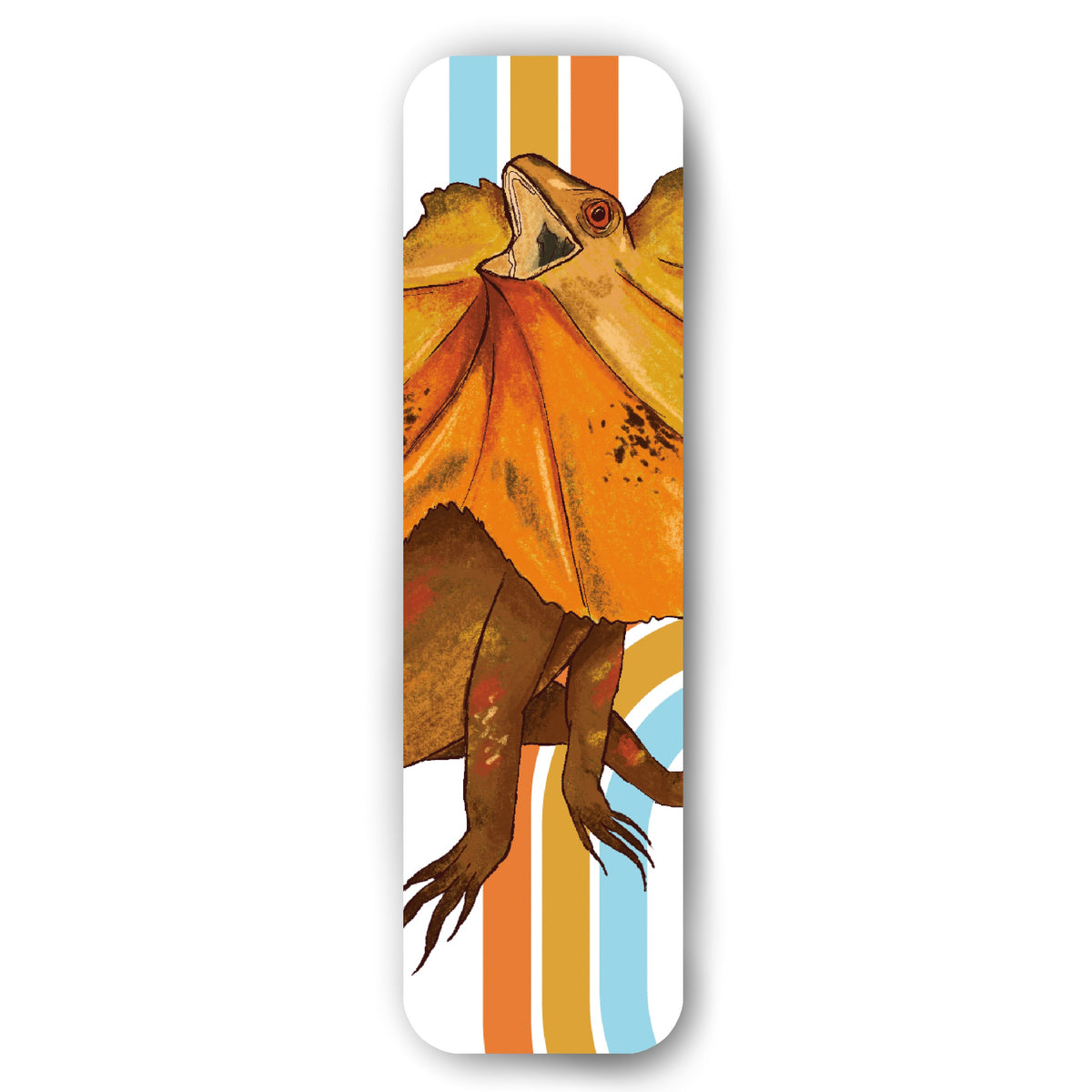 Bookmark: Frilled Neck Lizard – Chicken Pants Studio