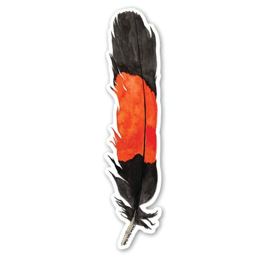 Red-Tailed Black Cockatoo Male Feather Sticker