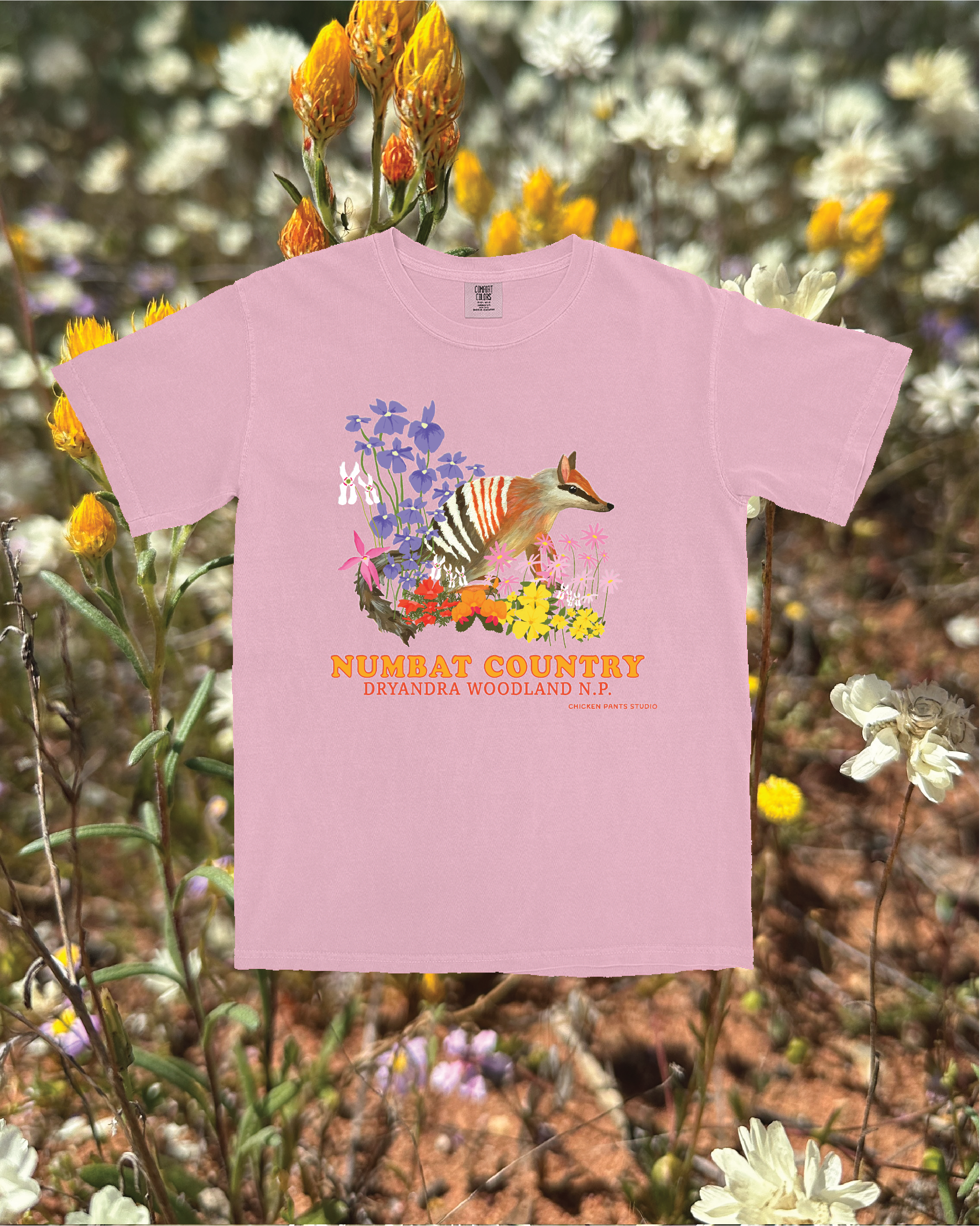 T-shirt: Numbat ~ Blossom