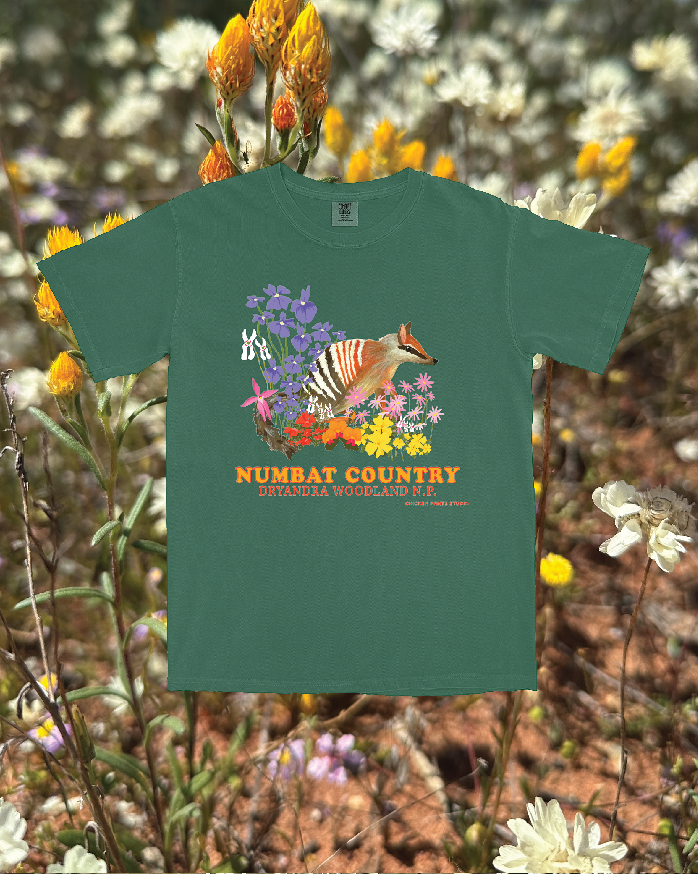 T-shirt: Numbat ~ Blue Spruce
