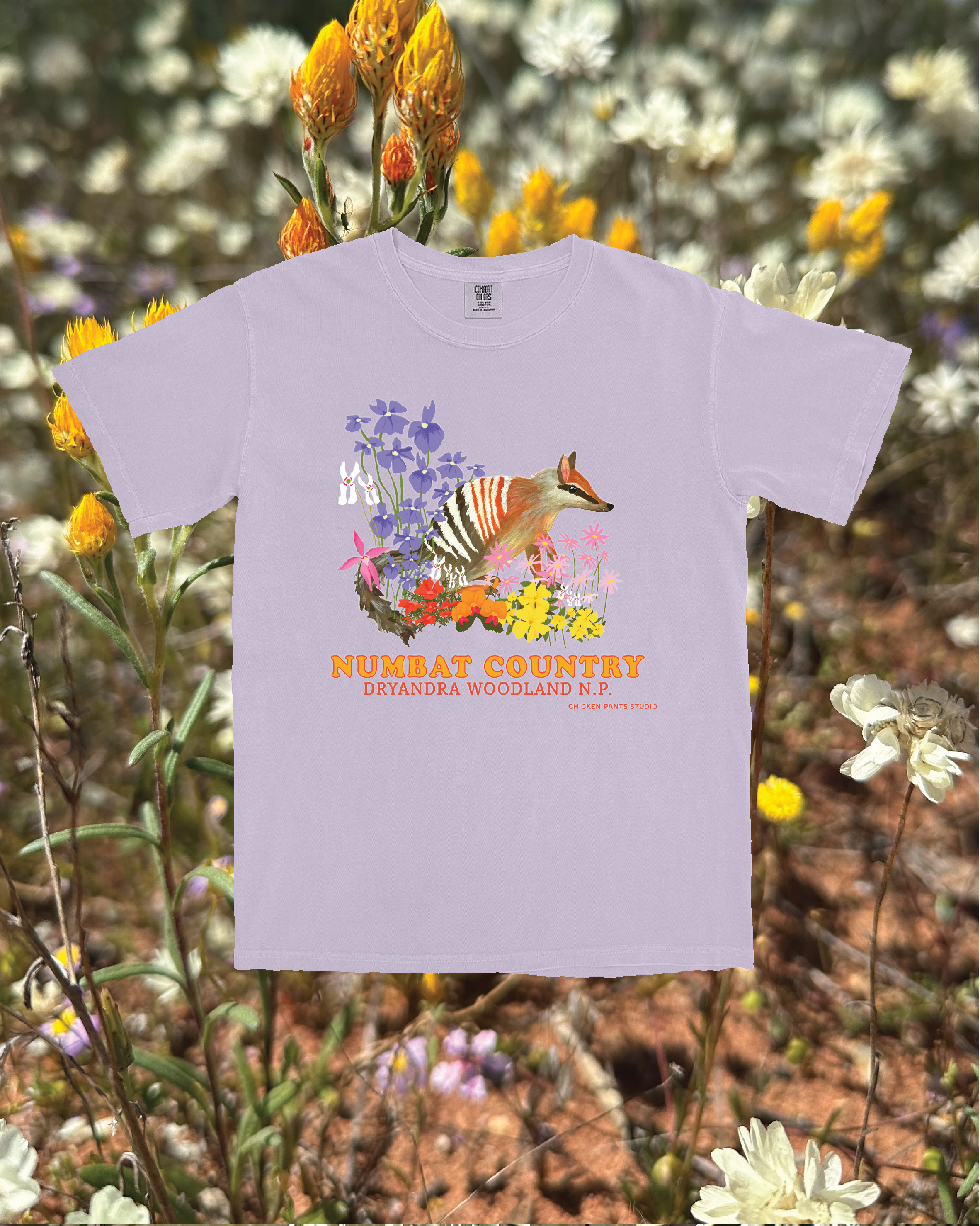T-shirt: Numbat ~ Orchid