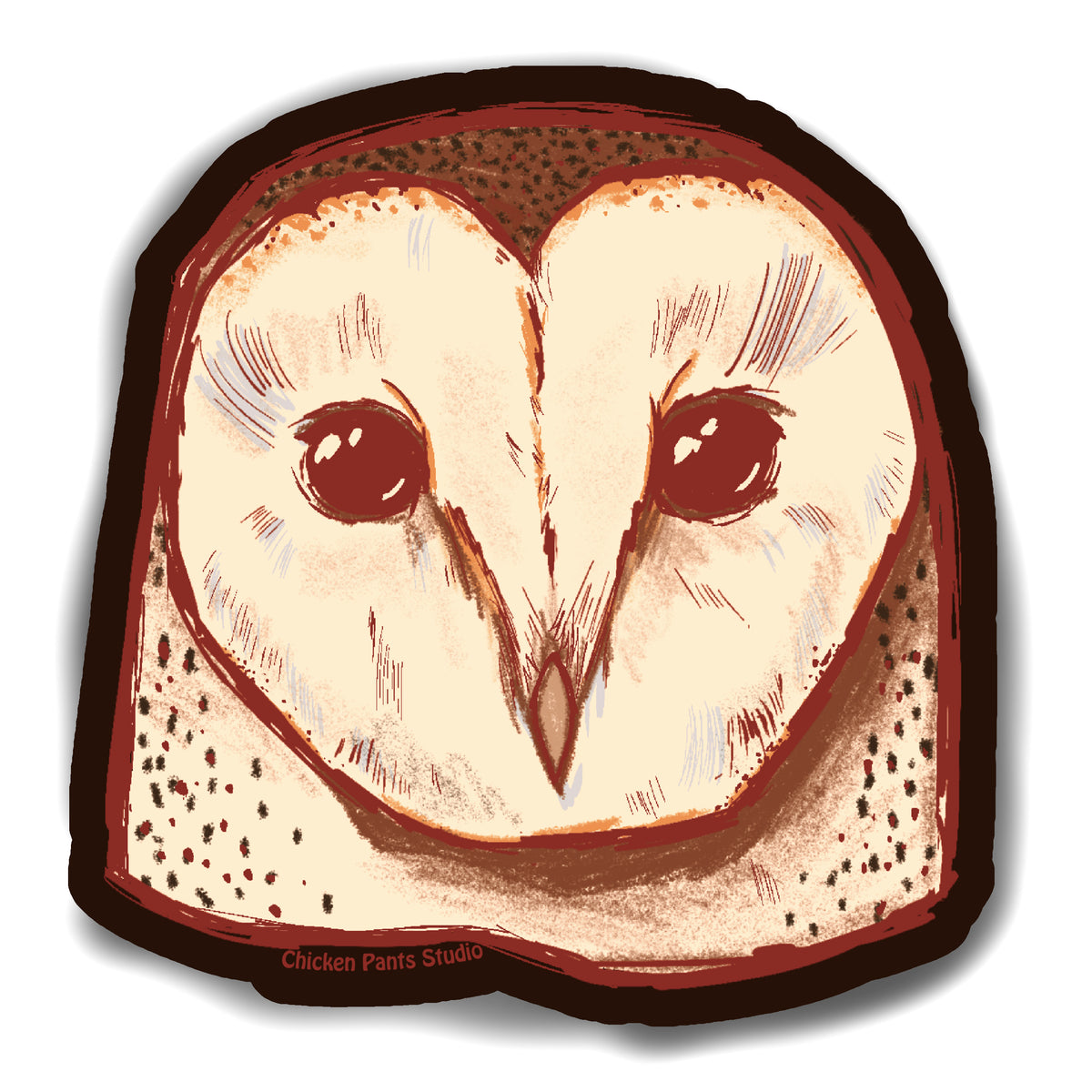Frilled-Neck Lizard sticker – Chicken Pants Studio