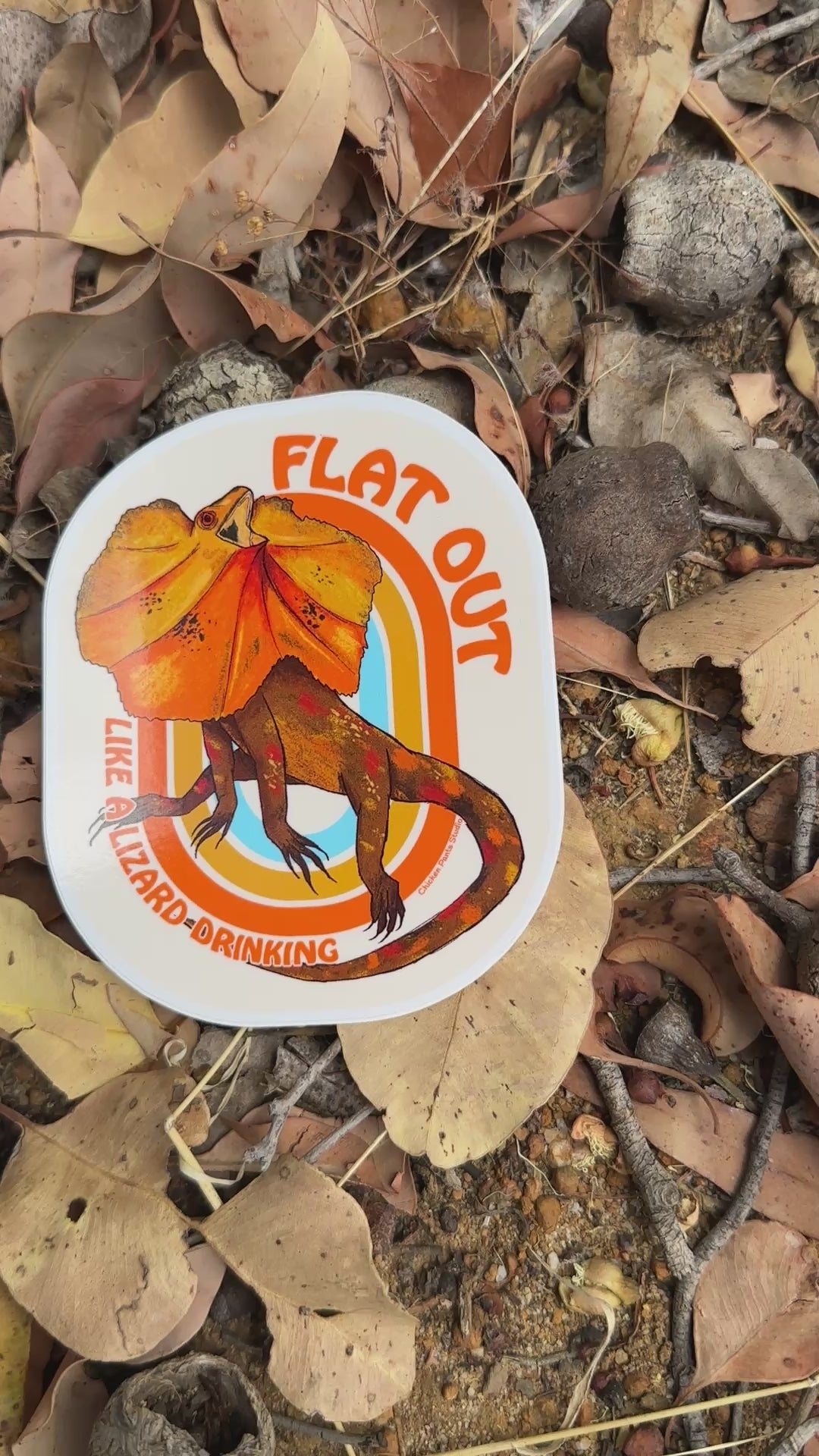 Sticker: Frilled-Neck Lizard