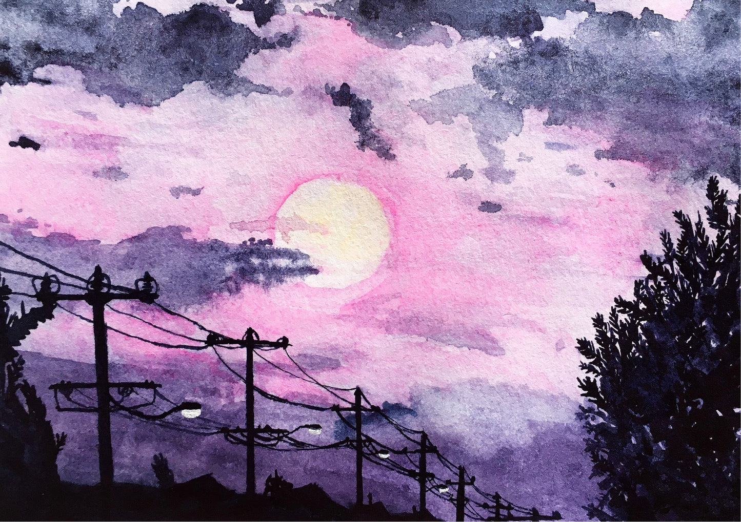 Powerlines I A5 Print