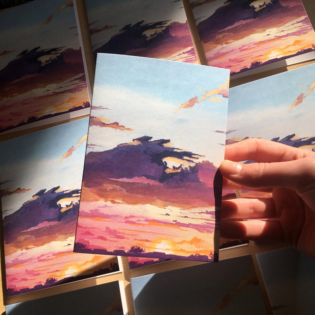 Card: Sunset I