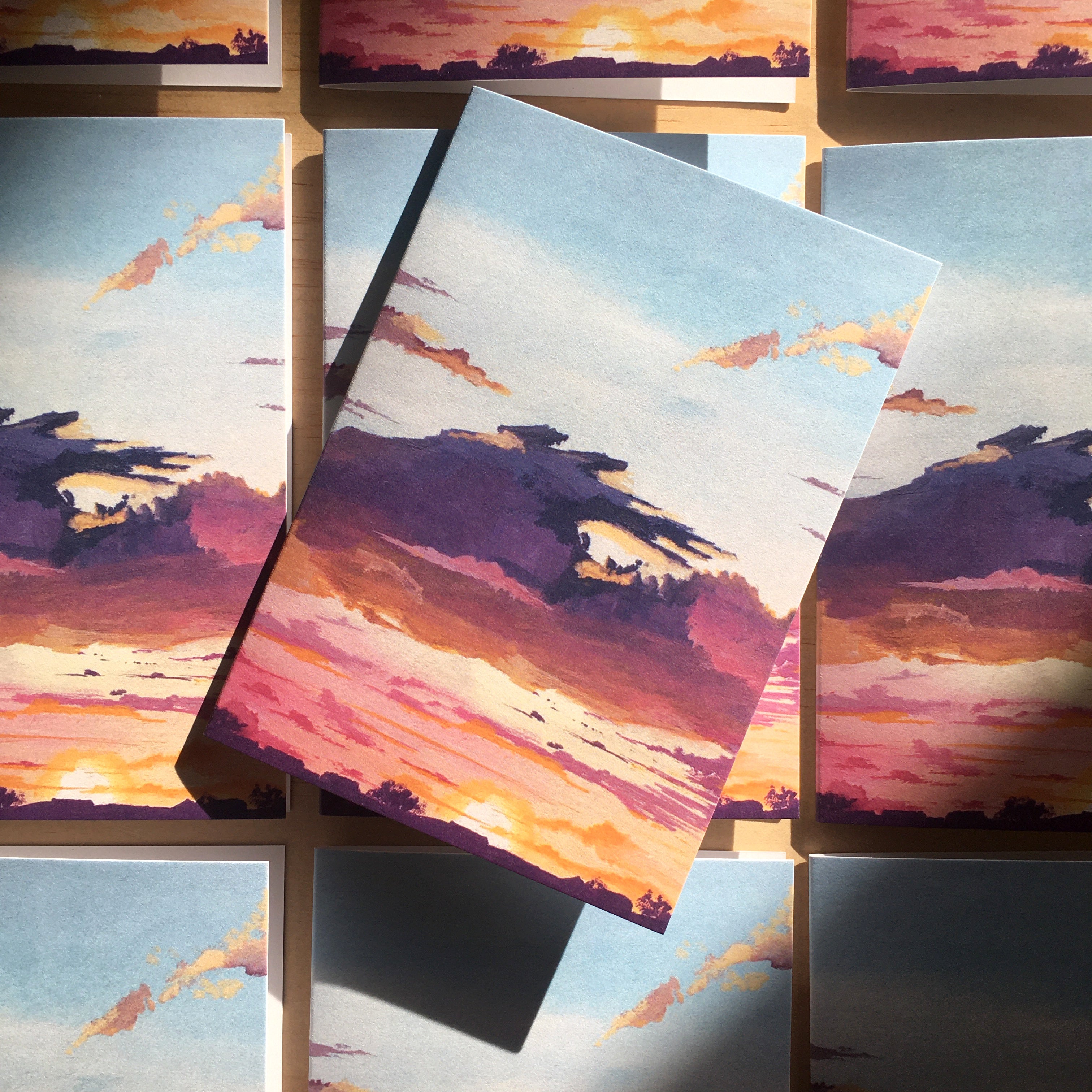 Card: Sunset I