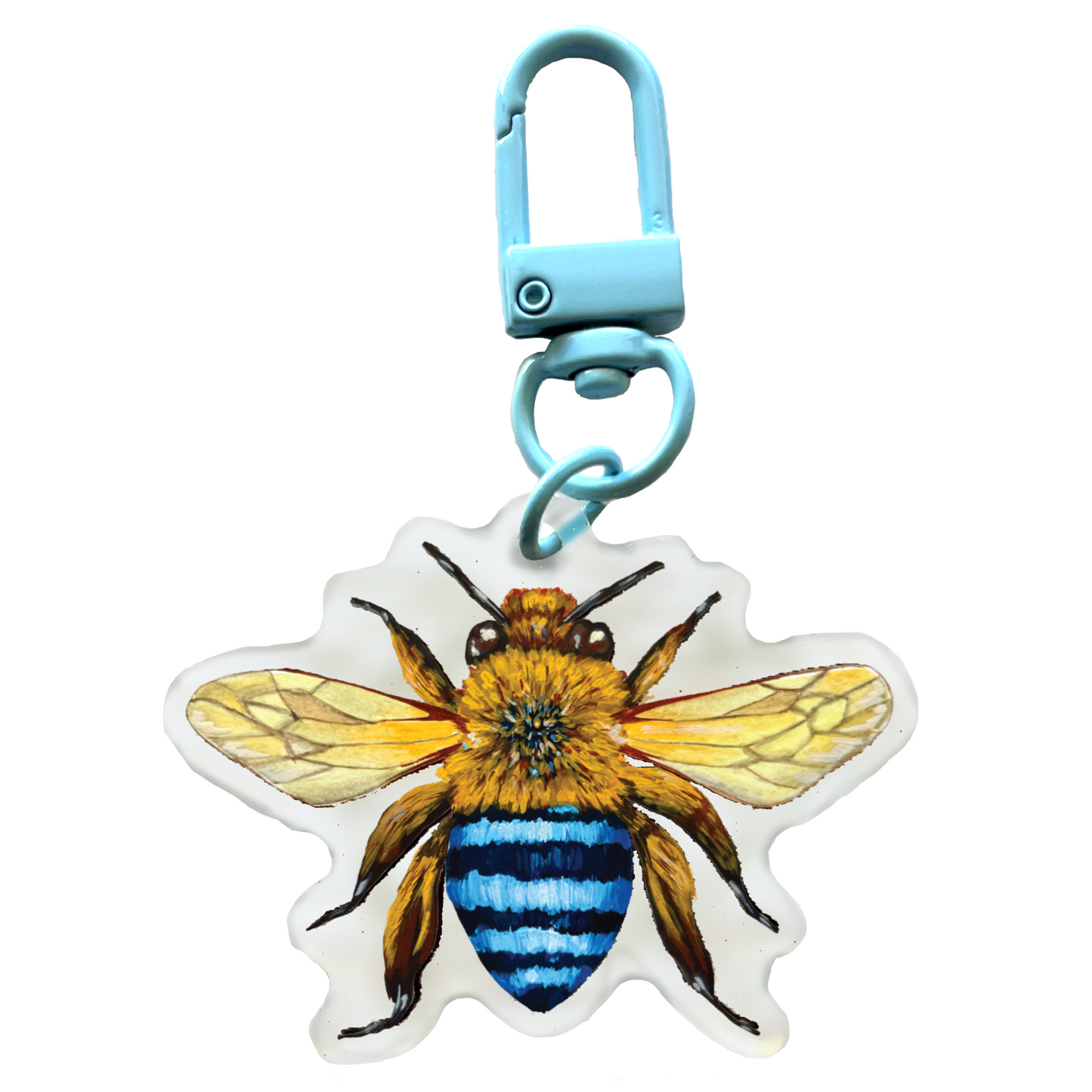 Keychain: Blue-Banded Bee