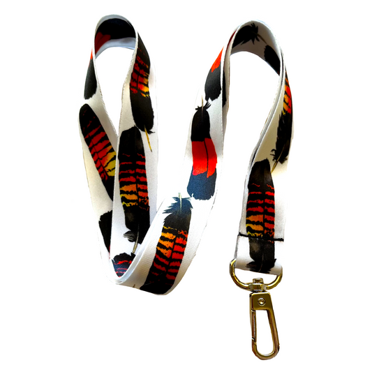 Red-Tailed Black Cockatoo Feather Lanyard