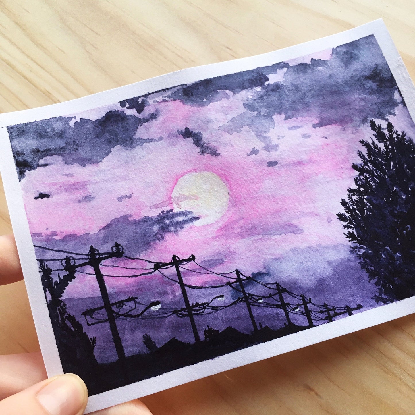 A5 Print: Powerlines I