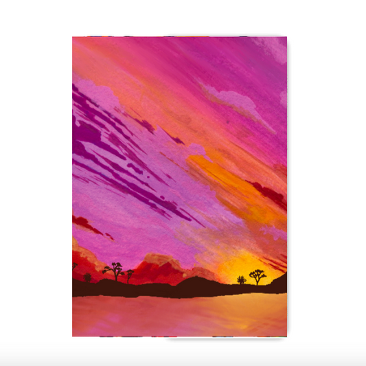 Pink Lake Sunset Sketchbook