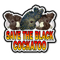 Sticker: Save the Black Cockatoo